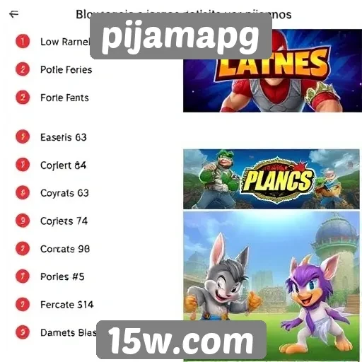 Análise dos jogos populares no site pijamapg